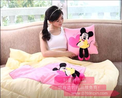 愛心米妮抱枕被