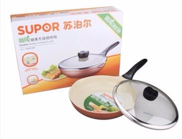 精陶健康無(wú)油煙煎鍋