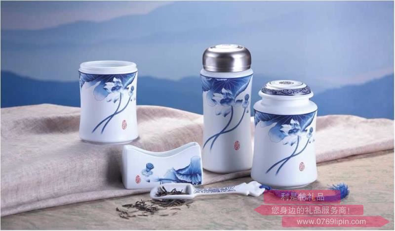 和衷共濟(jì)(青花啞光保溫杯五件套)