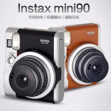 富士（FUJIFILM）立拍立得相機mini90 一次成像立拍得instax 復(fù)古照相機
