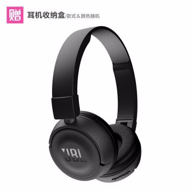 JBL T450BT便攜頭戴式耳機(jī) 重低音HIFI音樂耳機(jī) 貼耳可折疊運(yùn)動耳麥無線藍(lán)牙版