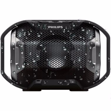 飛利浦（PHILIPS）SB300無(wú)線(xiàn)藍(lán)牙音箱 便攜迷你音響 兼容蘋(píng)果/三星手機(jī)/電腦/車(chē)載小音響 免提通話(huà) 黑色