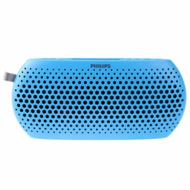 飛利浦(PHILIPS)SBM130BLU 插卡音箱 便攜時(shí)尚迷你音響 學(xué)習(xí)機(jī)音箱 雙喇叭立體聲 音樂(lè)播放器