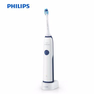 飛利浦（PHILIPS）電動牙刷HX3226/22成人充電式聲波震動牙刷軟毛呵護型美白牙齒 深藍色