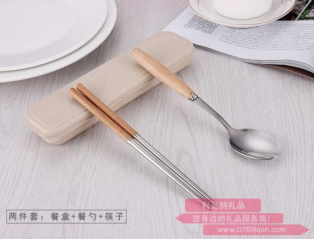 麥盒木柄餐具兩件套 LMD-XP-003