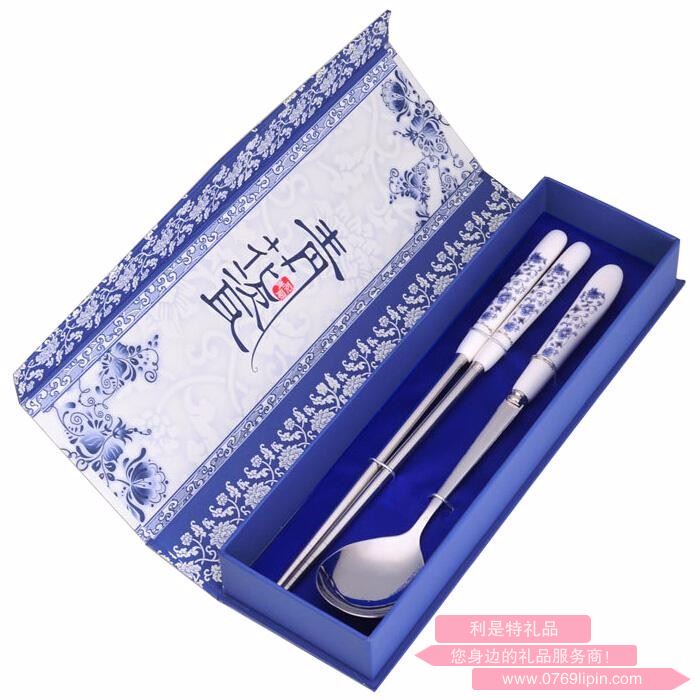青花瓷兩件套（勺筷） LMD-QHC-001
