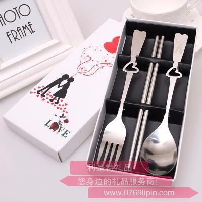 心形紙盒三件套餐具 LMD-ZH-006