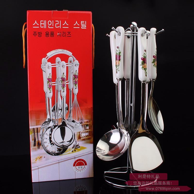 5厘陶瓷柄廚具七件套套裝 LMD-TC-014