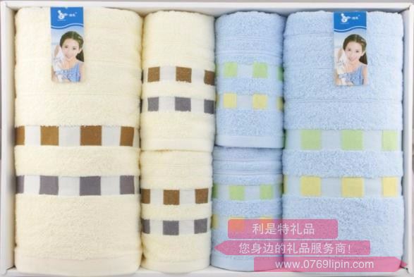 簡適 浴巾2條+毛巾2條+方巾2條組合套裝