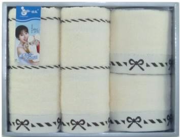 吉祥 方巾2條+毛巾2條組合套裝