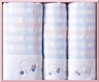 趣味 浴巾1條+毛巾2條組合套裝