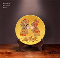 7寸定制類喜結(jié)良緣工藝擺件