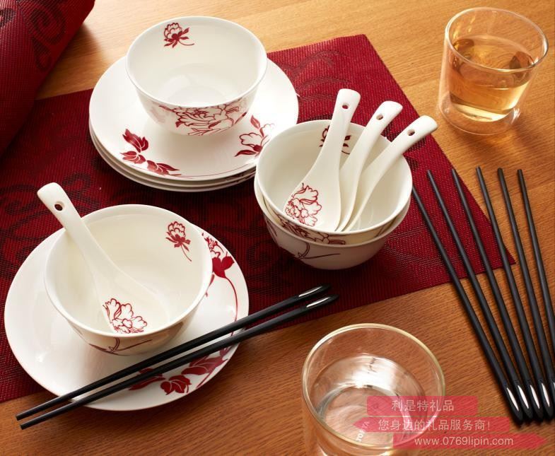 盛世牡丹骨瓷餐具20件禮盒TA030102008ZZ