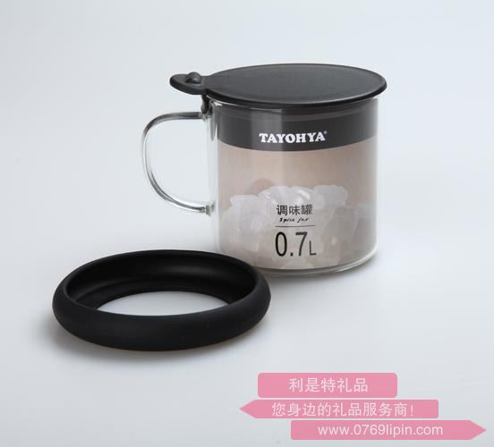 團圓耐熱玻璃調(diào)味盒/黑色 TA110401016ZZ