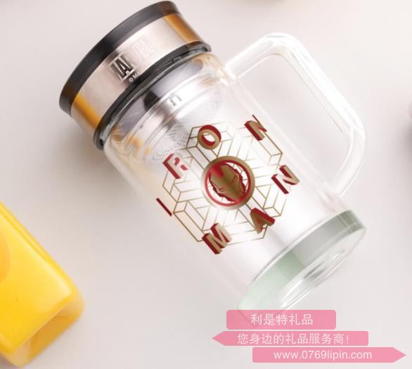 鋼鐵俠 雙層耐熱玻璃辦公杯 DSM-BG233