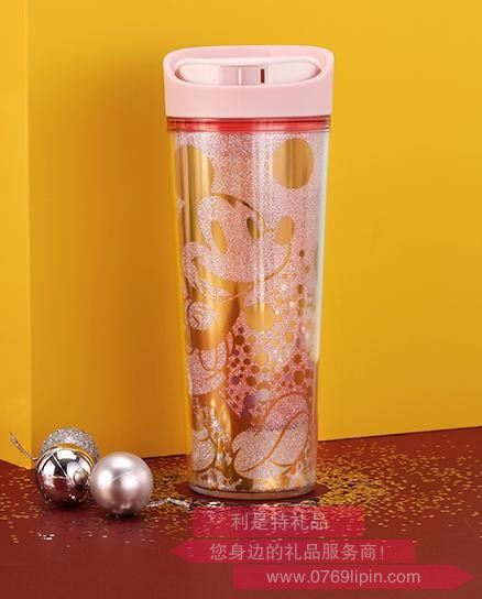奇幻星云  雙層透明隔熱隨手杯