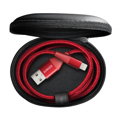 Anker安克 Powerline+2 拉車線2代 手機(jī)數(shù)據(jù)充電線 1.8米紅色盒裝