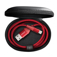 Anker安克 Powerline+2 拉車線2代 蘋果官方MFI正品認證手機數(shù)據(jù)充電線 0.9米紅色盒裝