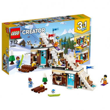 LEGO/樂高 創(chuàng)意百變系列 7歲-12歲 滑雪度假屋 31080 兒童 積木 玩具LEGO