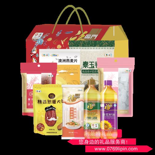 中糧福臨門端午通用大禮包 凈含量：3490g+1800ml