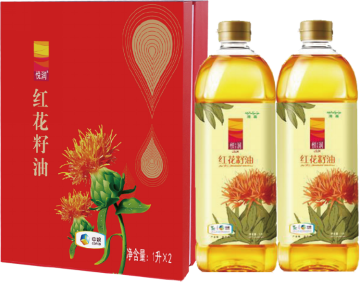 中糧悅潤純紅花籽油禮盒