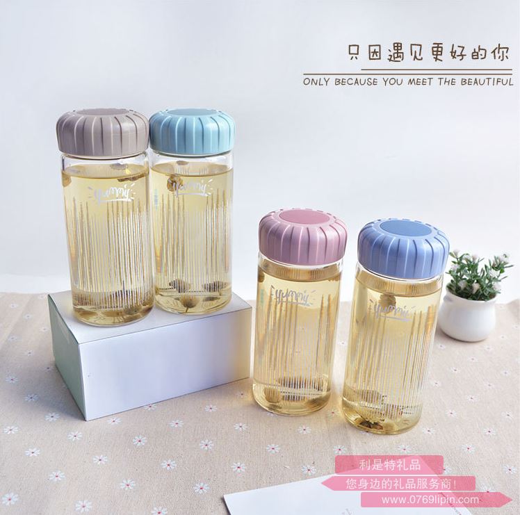 紋理玻璃杯 400ml