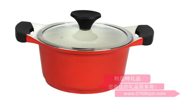 樂扣樂扣不粘無煙鍋酷菲偲雙耳平底湯鍋  LCA2202D