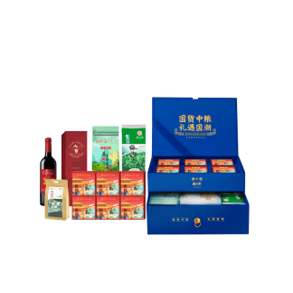 國(guó)貨中糧*糧小買雙層抽屜精裝中秋禮盒C