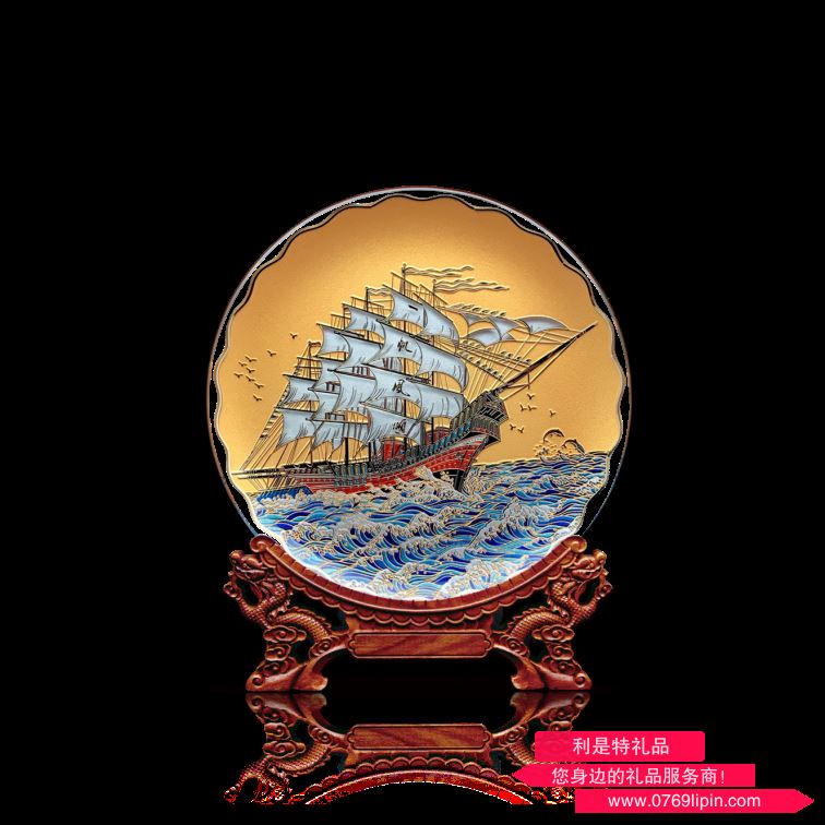 一帆風(fēng)順（金屬掐絲）