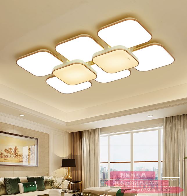 疊玉-米金吸頂燈（8頭）