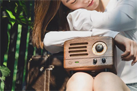 貓王收音機(jī)·烏托邦 FM收音機(jī)/藍(lán)牙音箱 MW-6胡桃木