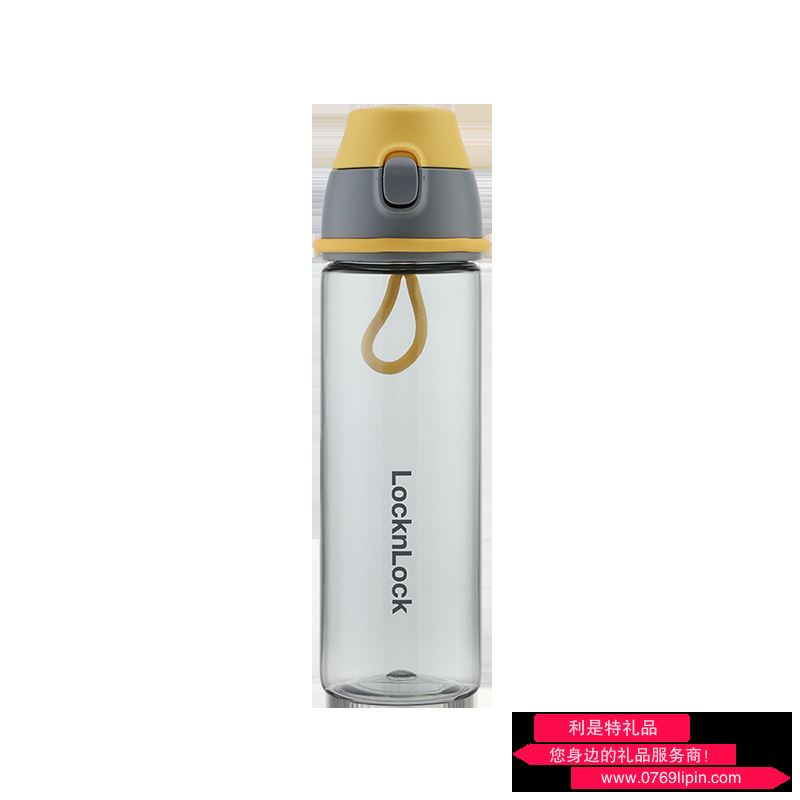 HLC680YELFU  樂(lè)扣樂(lè)扣 美樂(lè)運(yùn)動(dòng)彈蓋杯(灰黃）