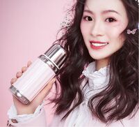 TD50300102 柔櫻粉 獨(dú)角犀Rhinolife 復(fù)古時(shí)尚保溫杯 350mL