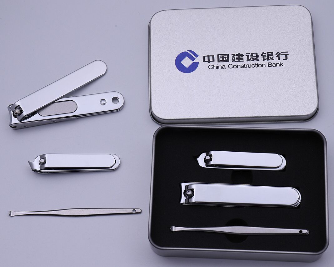 平面大號(hào)斜扣指甲剪耳勺鐵盒裝