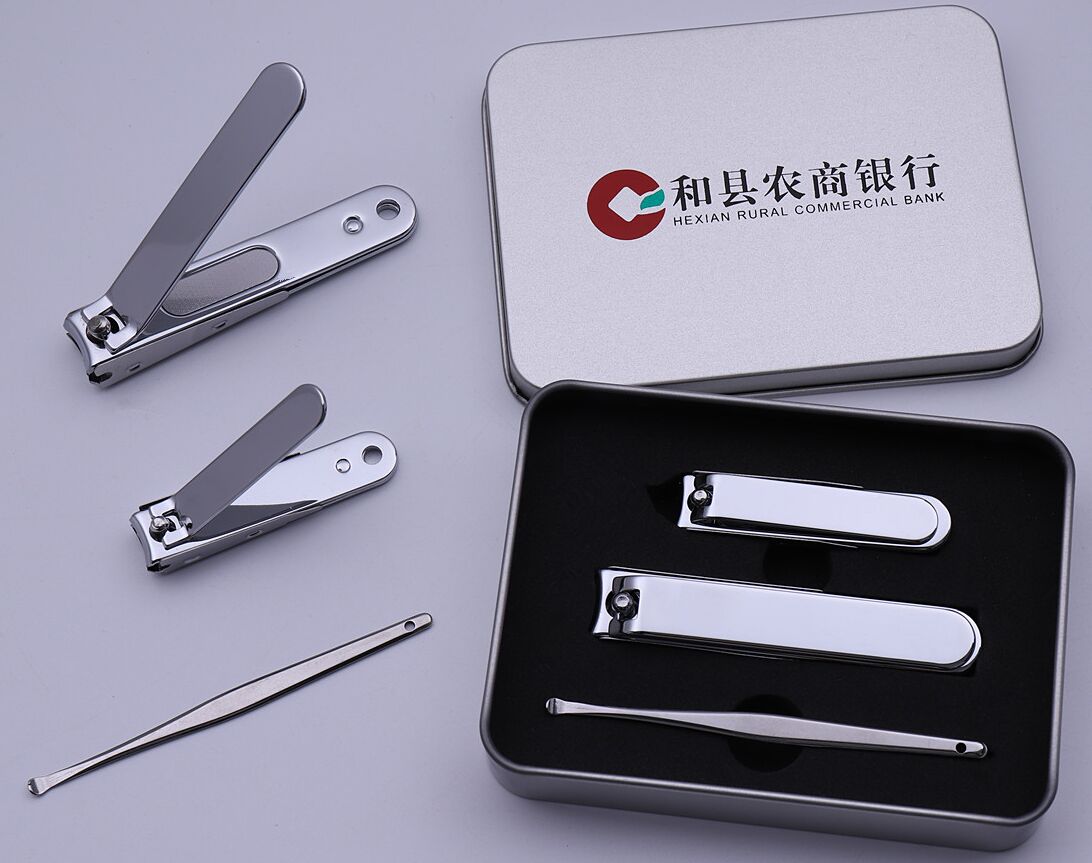 平面大小號(hào)指甲剪耳勺鐵盒裝