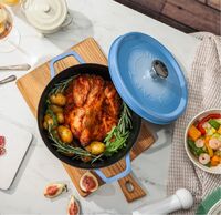 赫曼德夢之藍(lán)琺瑯燉鍋 HMD-97110