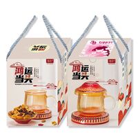 鴻運當(dāng)頭創(chuàng)意蘑菇杯+杯蓋（小食盤）+恒溫墊三件套