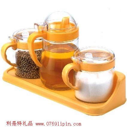 時尚調(diào)味瓶(玻璃三件套)