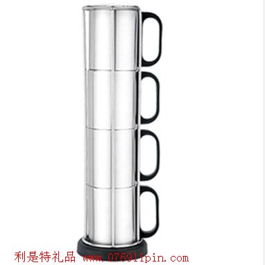 四件套全鋼咖啡杯