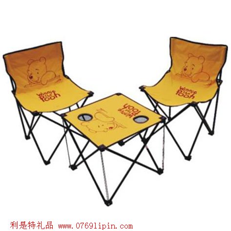維尼情侶桌椅三件套