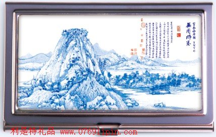 富春三居圖名片盒