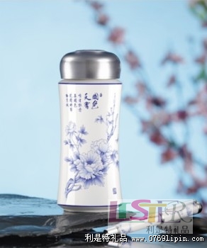 國(guó)色天香保溫杯筆兩件套