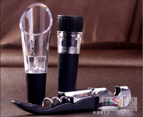西夏王真空酒塞+開瓶 刀+倒酒器