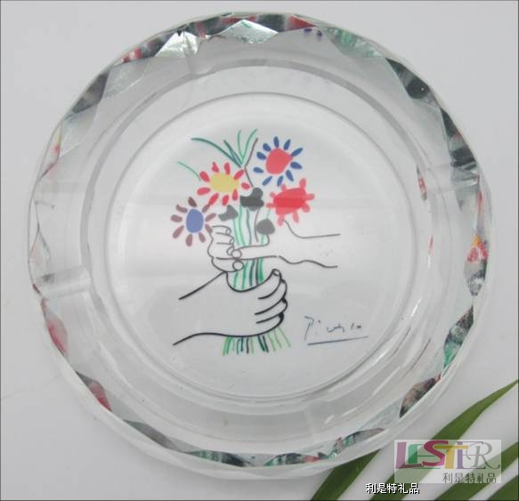 花邊型水晶煙缸